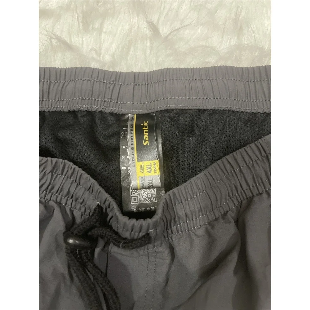 SANTIC cycling shorts Mens 4X black lined lightweight